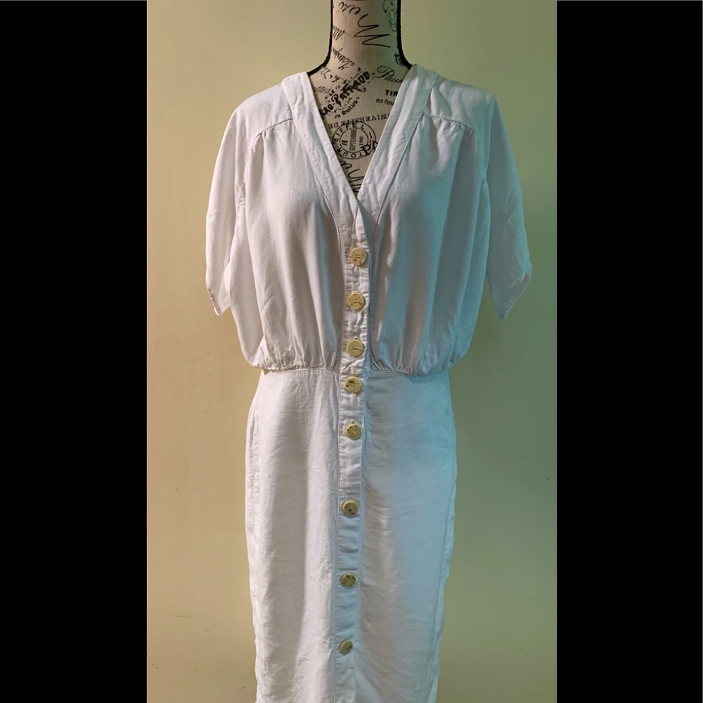 Zara Trf Collection - Linen Shirt Dress
